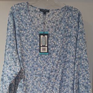 Woman's Mario Serrani 3/4 Sleeve Floral Blouse